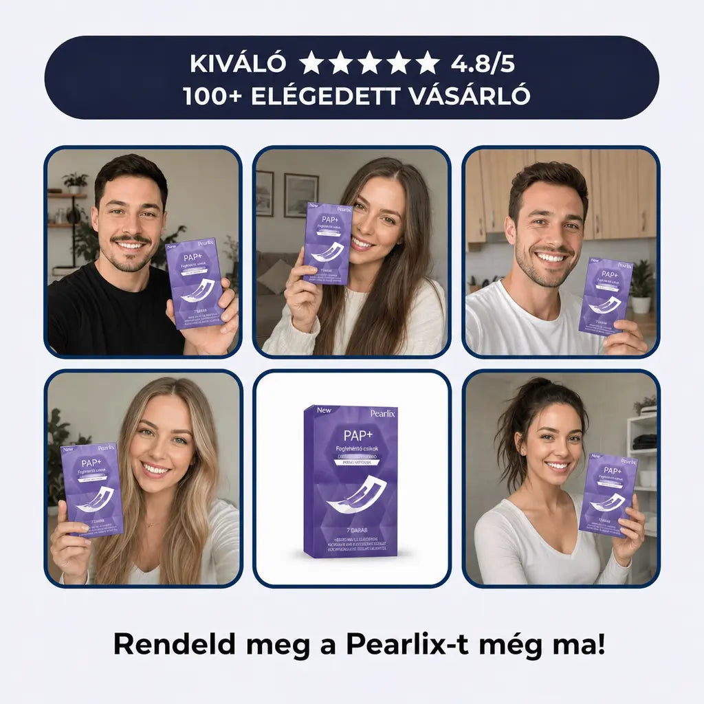 PAP+ Lila fogfehérítő csíkok