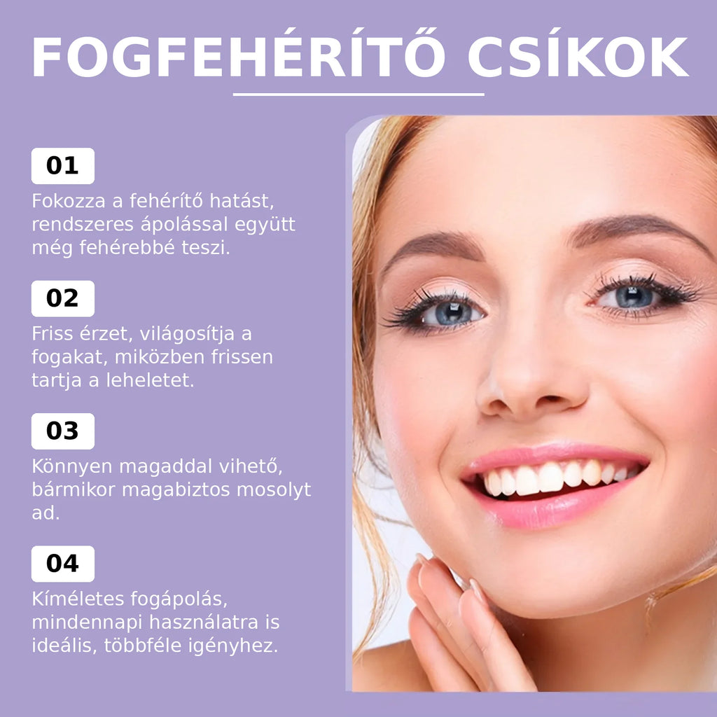 PAP+ Lila fogfehérítő csíkok